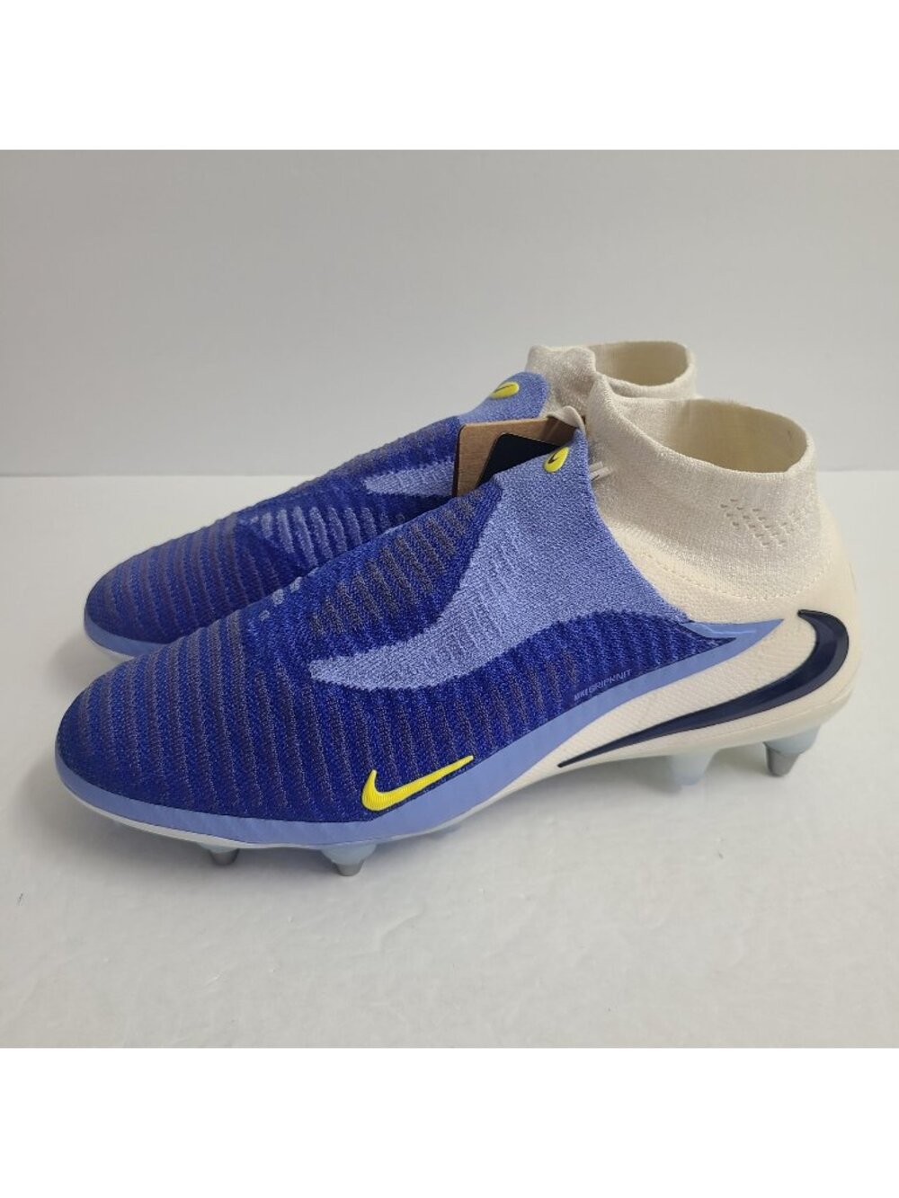 NEW Nike Phantom 6 Elite High SG Soccer Cleats IH1198-400 Size 6 Blue #1